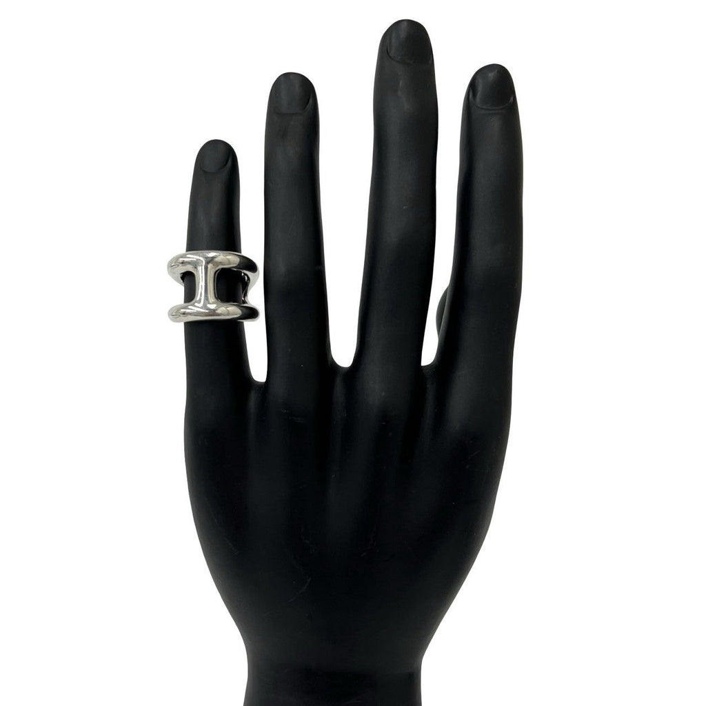 Hermes Osmose GM 925 Sterling Silver 49 Ring — view 2