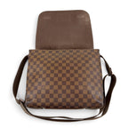 Louis Vuitton Cross Brooklyn MM Damier Leather Ebene Shoulder Bag — view 6