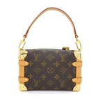 Louis Vuitton Handbag Side Trunk Brown Monogram Canvas Leather Gold — view 2