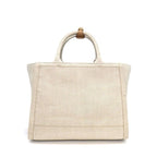 Prada Tote Bag Linen Blend Small Natural Gold — view 2
