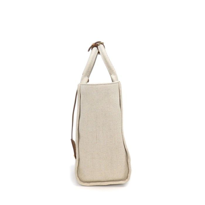 Prada Tote Bag Linen Blend Small Natural Gold — view 3