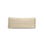 Prada Tote Bag Linen Blend Small Natural Gold — view 4