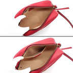 Gucci Shoulder Bag GG Marmont Small Hibisca Red Leather — view 5