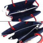 Louis Vuitton Handbag Twist Tote Coquelicot Navy Epi Leather Silver — view 5