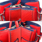Louis Vuitton Handbag Twist Tote Coquelicot Navy Epi Leather Silver — view 8
