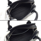 Prada Shoulder Bag Kristen Black Saffiano Leather Silver — view 5