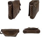 Louis Vuitton Cross Brooklyn MM Damier Leather Ebene Shoulder Bag — view 7