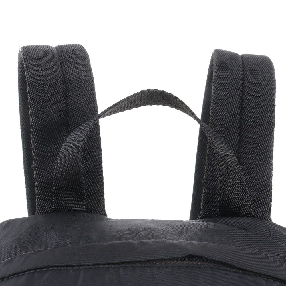 Prada Tessuto Nylon Triangle Logo Backpack Black — view 2