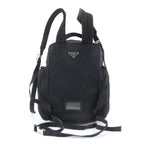 Prada Tessuto Nylon Triangle Logo Backpack Black — view 3