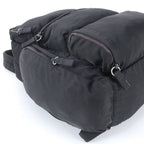 Prada Tessuto Nylon Triangle Logo Backpack Black — view 6