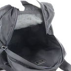 Prada Tessuto Nylon Triangle Logo Backpack Black — view 7