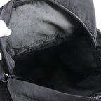 Prada Tessuto Nylon Triangle Logo Backpack Black — view 8