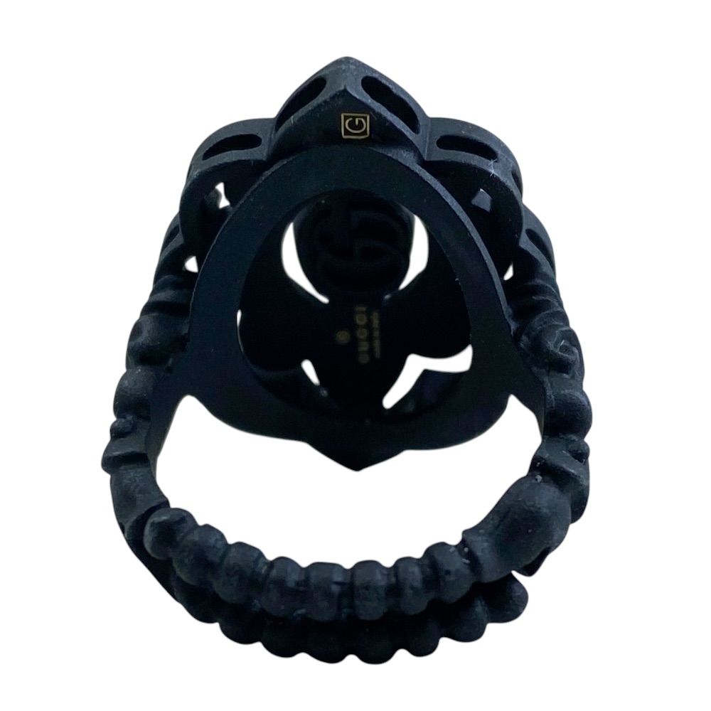 Gucci Ring Flower Motif Michele Era Stone Black — view 3
