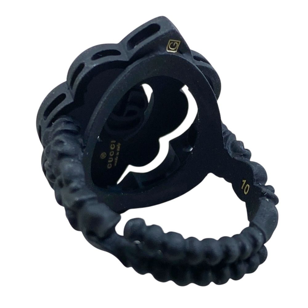 Gucci Ring Flower Motif Michele Era Stone Black — view 8