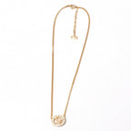 Dior Vintage Necklace Rhinestone Logo — view 3