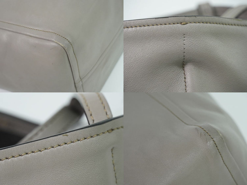 Prada Concept Shoulder Bag Tote Leather Gray — view 7