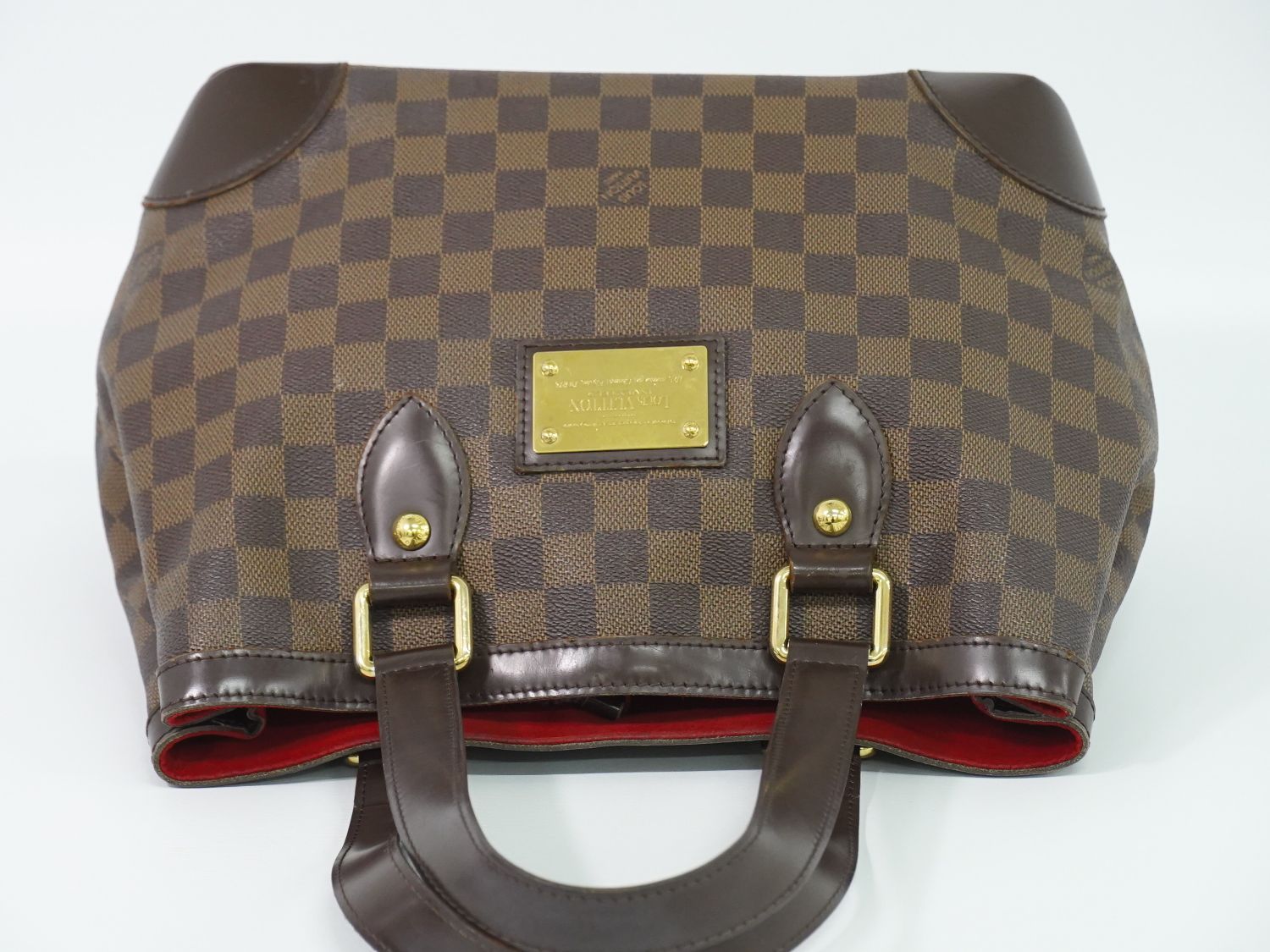 Louis Vuitton LV Hampstead PM Damier Ebene Tote Bag Brown — view 5