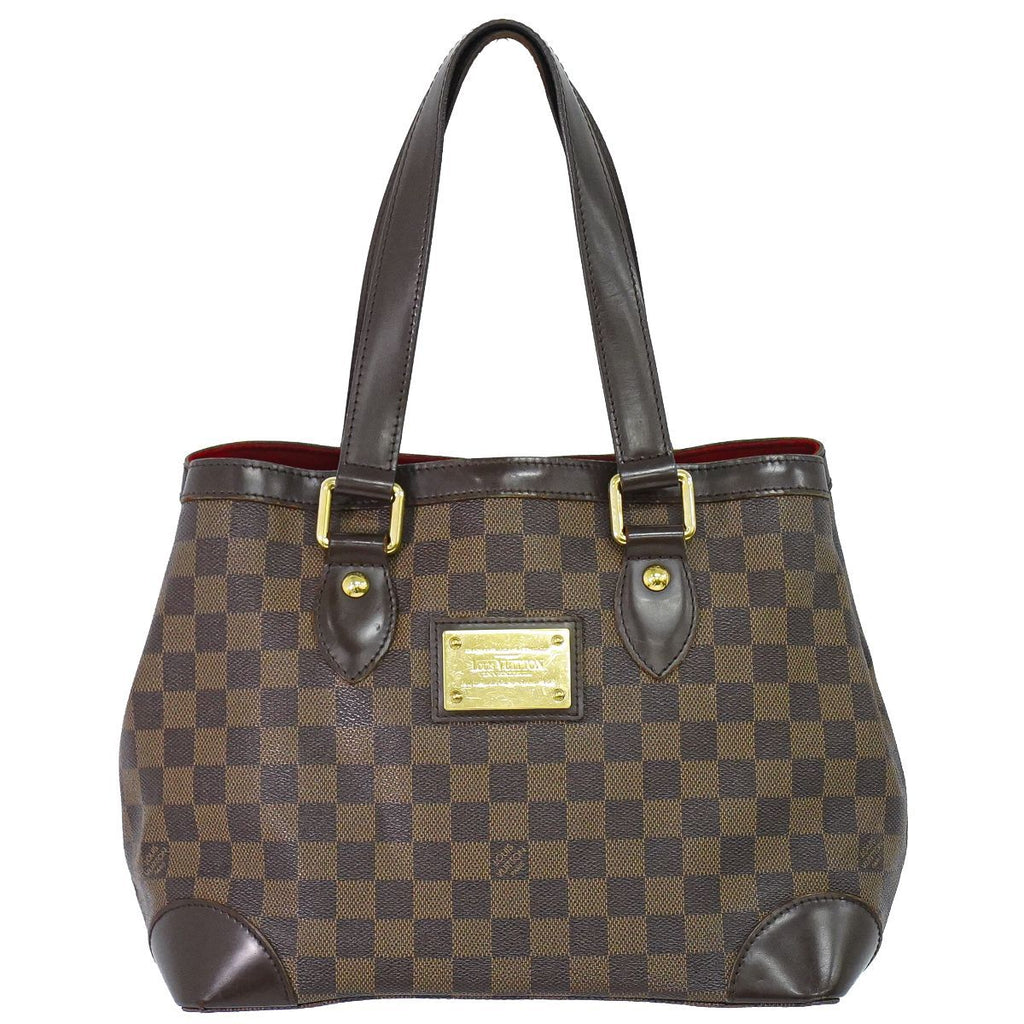 Louis Vuitton LV Hampstead PM Damier Ebene Tote Bag Brown