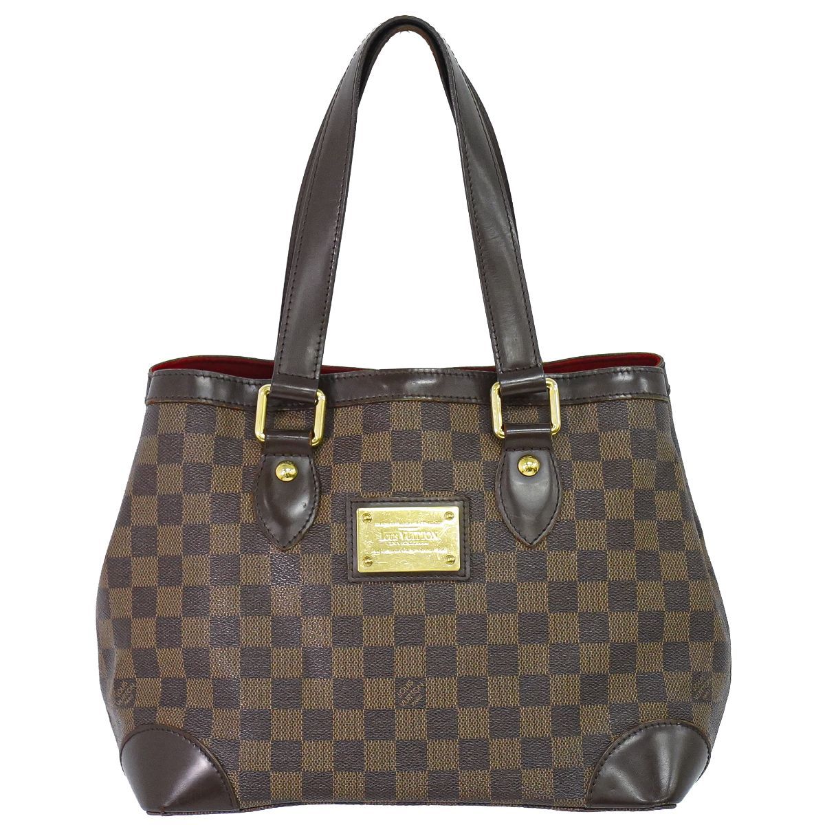 Louis Vuitton LV Hampstead PM Damier Ebene Tote Bag Brown