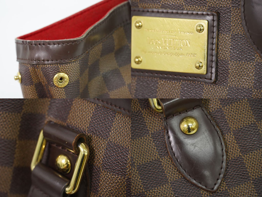Louis Vuitton LV Hampstead PM Damier Ebene Tote Bag Brown — view 7