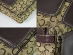 Celine C Sulky Shoulder Bag Canvas Brown — view 7