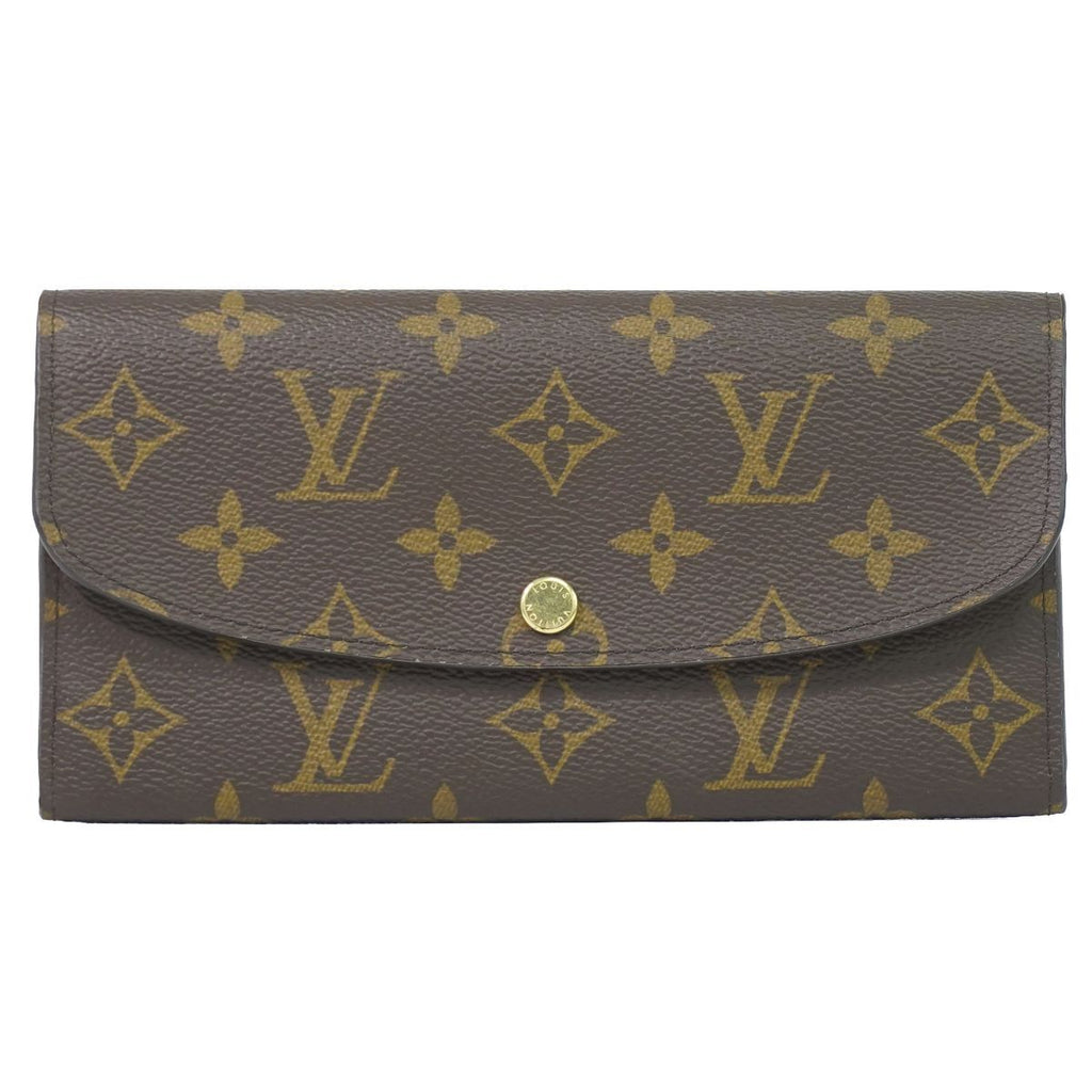 Louis Vuitton LV Portefeuille Emily Monogram Wallet Brown