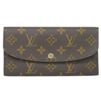 Louis Vuitton LV Portefeuille Emily Monogram Wallet Brown