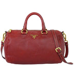 Prada Leather 2-Way Shoulder Bag Mini Pochette