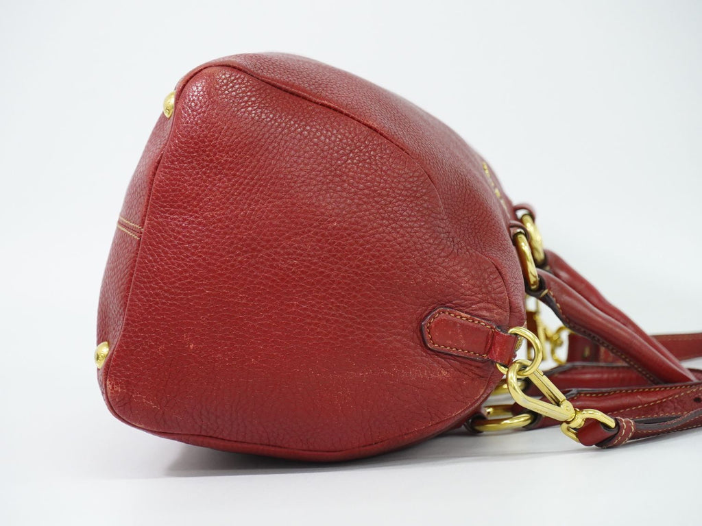 Prada Leather 2-Way Shoulder Bag Mini Pochette — view 4