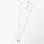 Celine Vintage Necklace Horseshoe Rhinestone 925 Sterling Silver — view 3