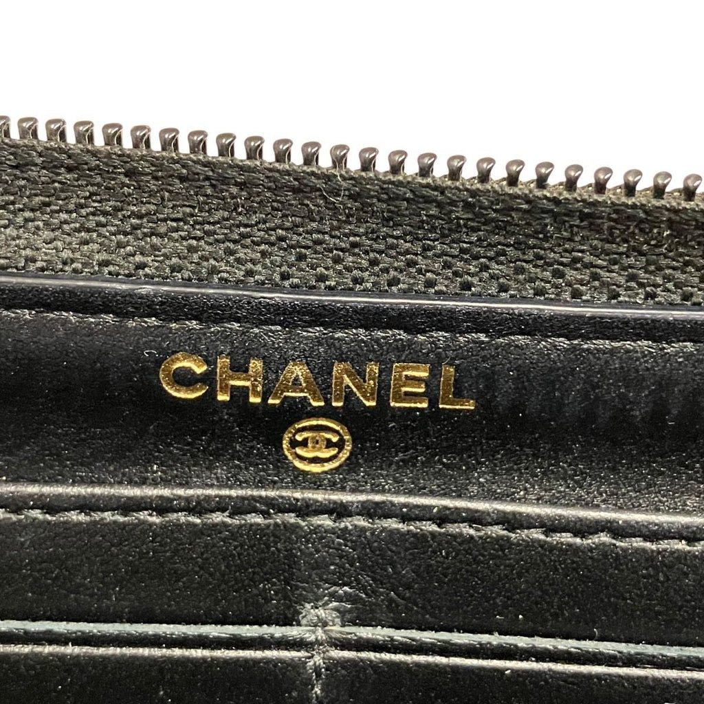 Chanel Zip Around Boy Wallet Caviar Leather — view 4
