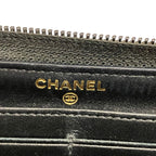 Chanel Zip Around Boy Wallet Caviar Leather — view 4