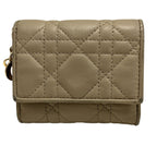 Dior Lotus Wallet Lady Trifold Lambskin