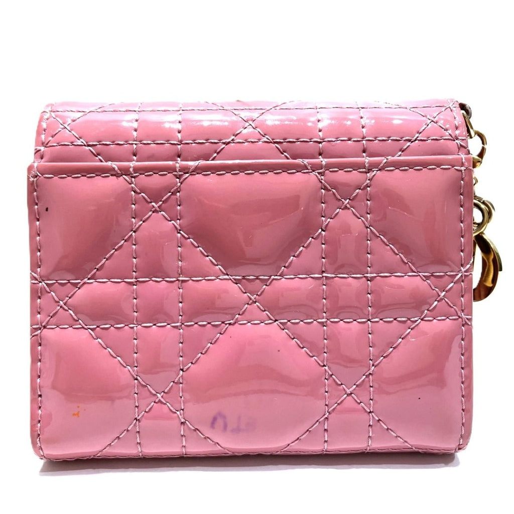 Dior Lotus Wallet Trifold Patent Leather — view 2