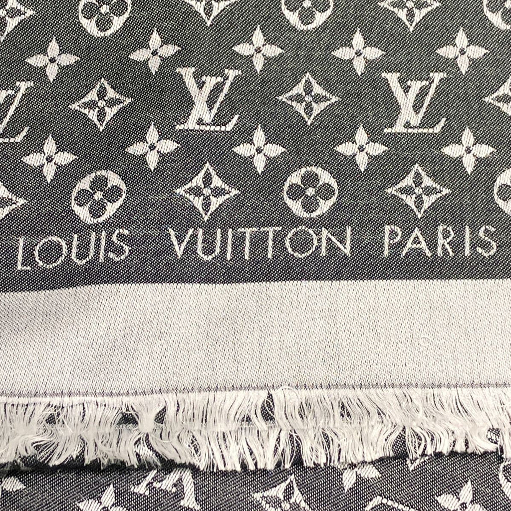Louis Vuitton Monogram Shawl Silk Wool Scarf — view 6