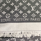 Louis Vuitton Monogram Shawl Silk Wool Scarf — view 6
