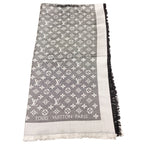 Louis Vuitton Monogram Shawl Silk Wool Scarf — view 3