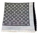 Louis Vuitton Monogram Shawl Silk Wool Scarf — view 2
