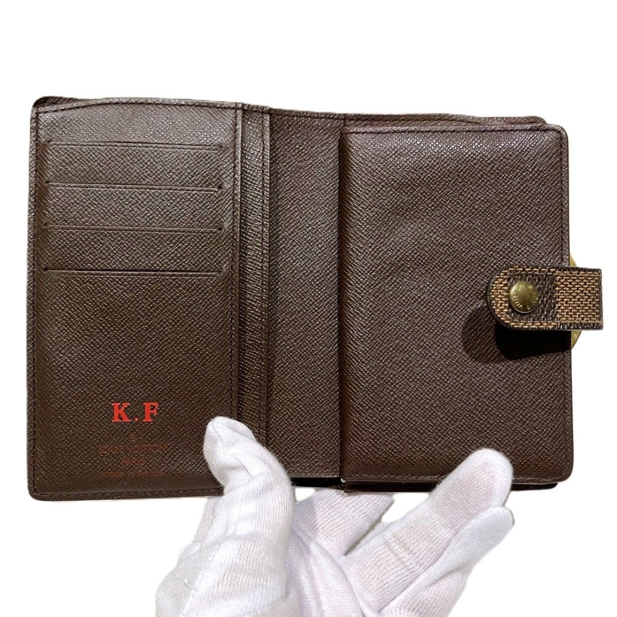 Louis Vuitton Porte Monnaie Billets Viennois Damier Bifold Wallet Canvas — view 3