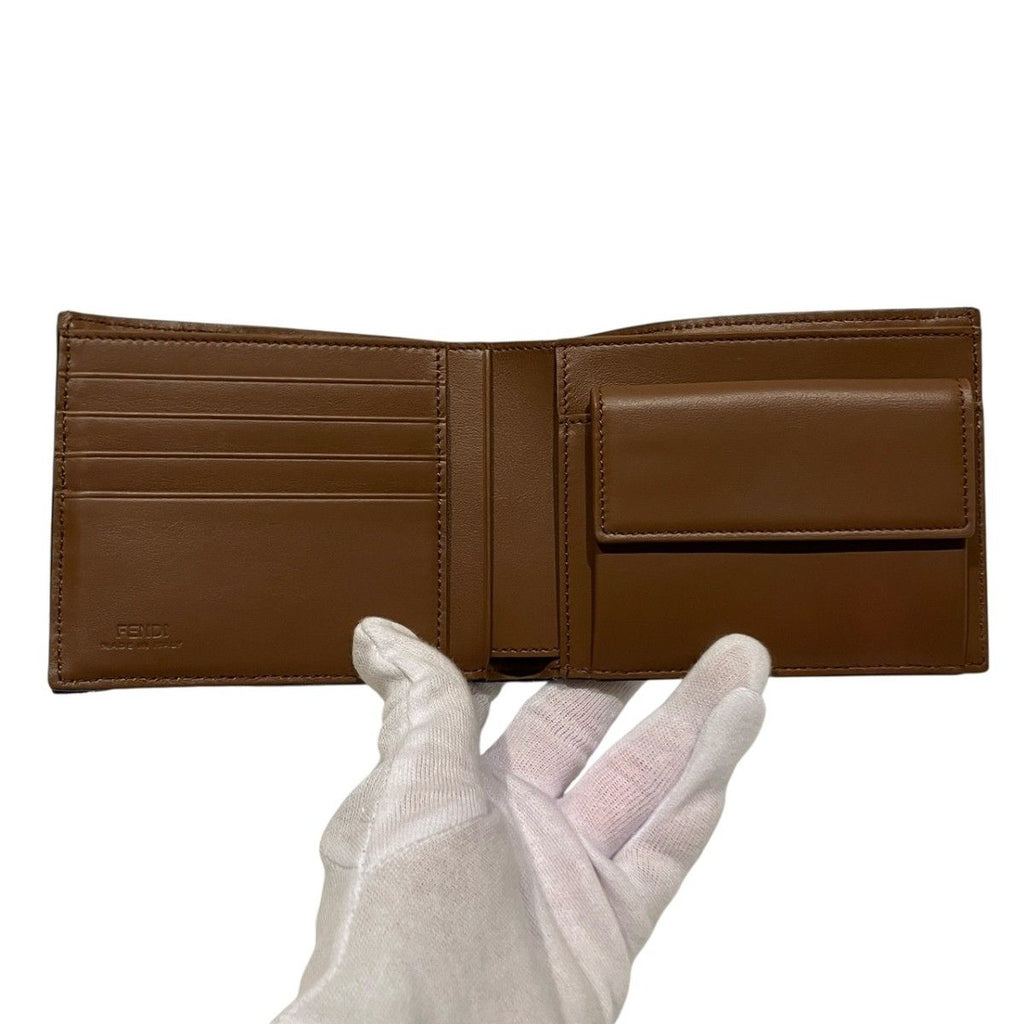 Fendi Bifold Wallet Leather Fabric — view 3