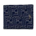 Fendi Bifold Wallet Leather Fabric