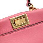 Fendi Micro Peekaboo Mini Bag 2-Way Crossbody Leather Pink Gold — view 6