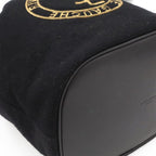 Saint Laurent Paris YSL Rive Gauche Bucket Bag Drawstring Felt Black — view 3