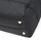 Prada Bomber Mini Boston Bag 2-Way Nylon Leather Nero Black — view 3