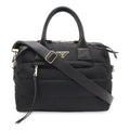 Prada Bomber Mini Boston Bag 2-Way Nylon Leather Nero Black