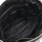 Prada Bomber Mini Boston Bag 2-Way Nylon Leather Nero Black — view 7