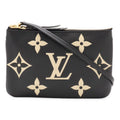 Louis Vuitton Monogram Empreinte Pochette Double Zip Shoulder Bag 2-Way Pouch