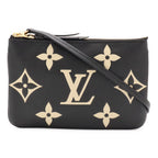 Louis Vuitton Monogram Empreinte Pochette Double Zip Shoulder Bag 2-Way Pouch