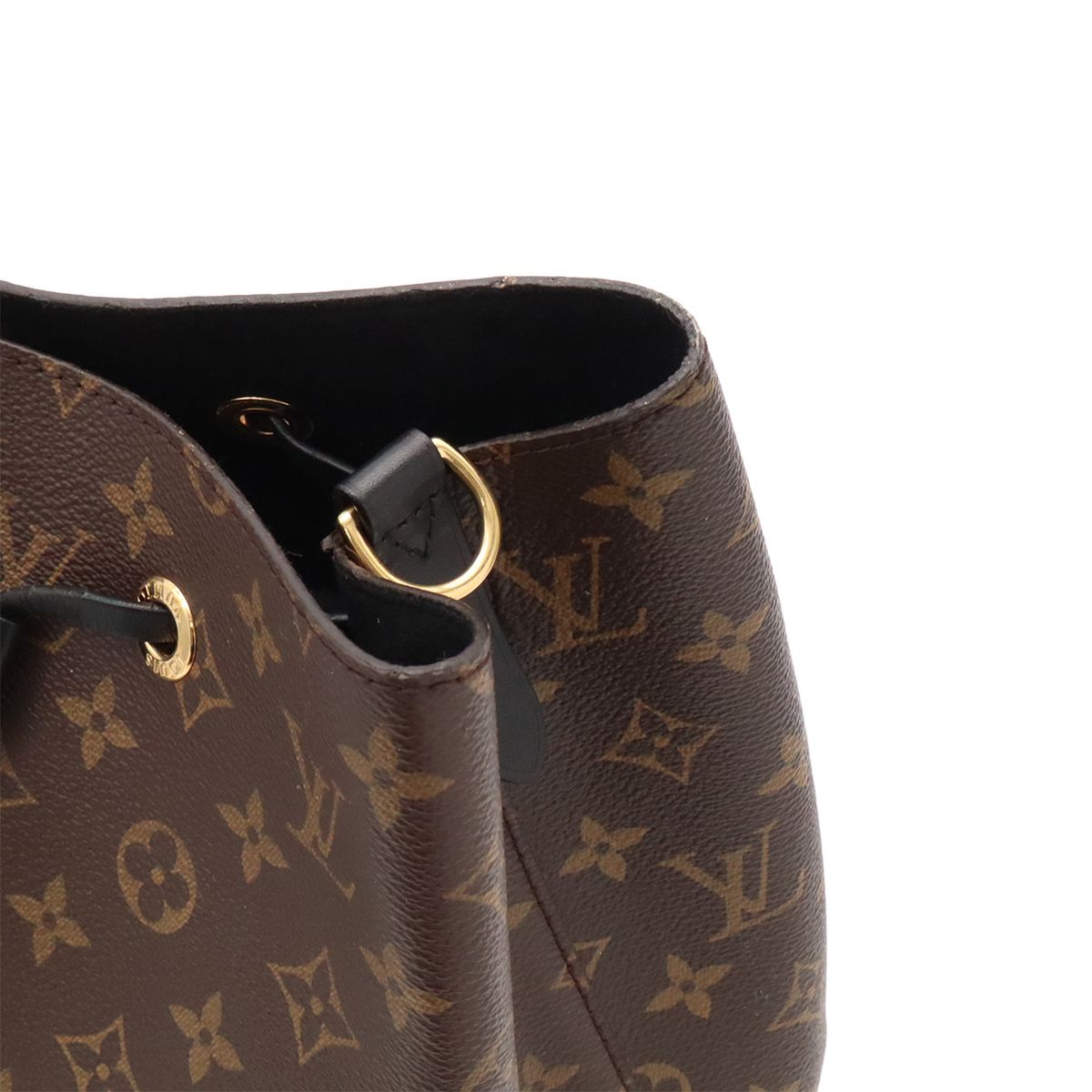 Louis Vuitton Monogram Neo Noe Shoulder Bag Drawstring Noir Black — view 7