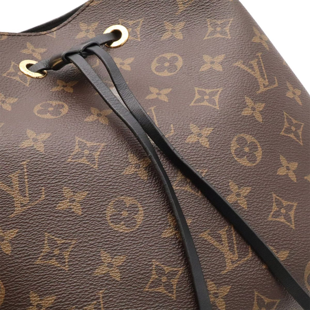 Louis Vuitton Monogram Neo Noe Shoulder Bag Drawstring Noir Black — view 6